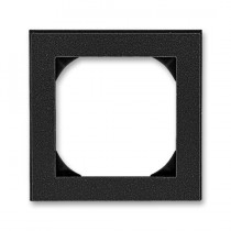 3901H-A05510 63  Rámeček jednonásobný s otvorem 55×55 mm, onyx / kouřová černá
